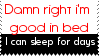 Good in bed... by number03