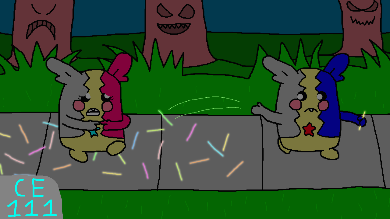 Trail of Glowsticks by Cyanesque111 on DeviantArt