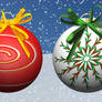Three Christmas Baubles - free to use