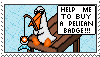 Pelican Fishing DeviantArt Points Stamp by UngluedPlayer