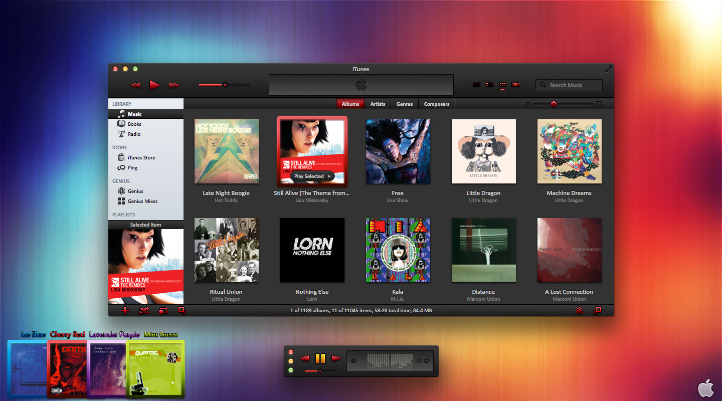Ice iTunes 10 Theme For OS X