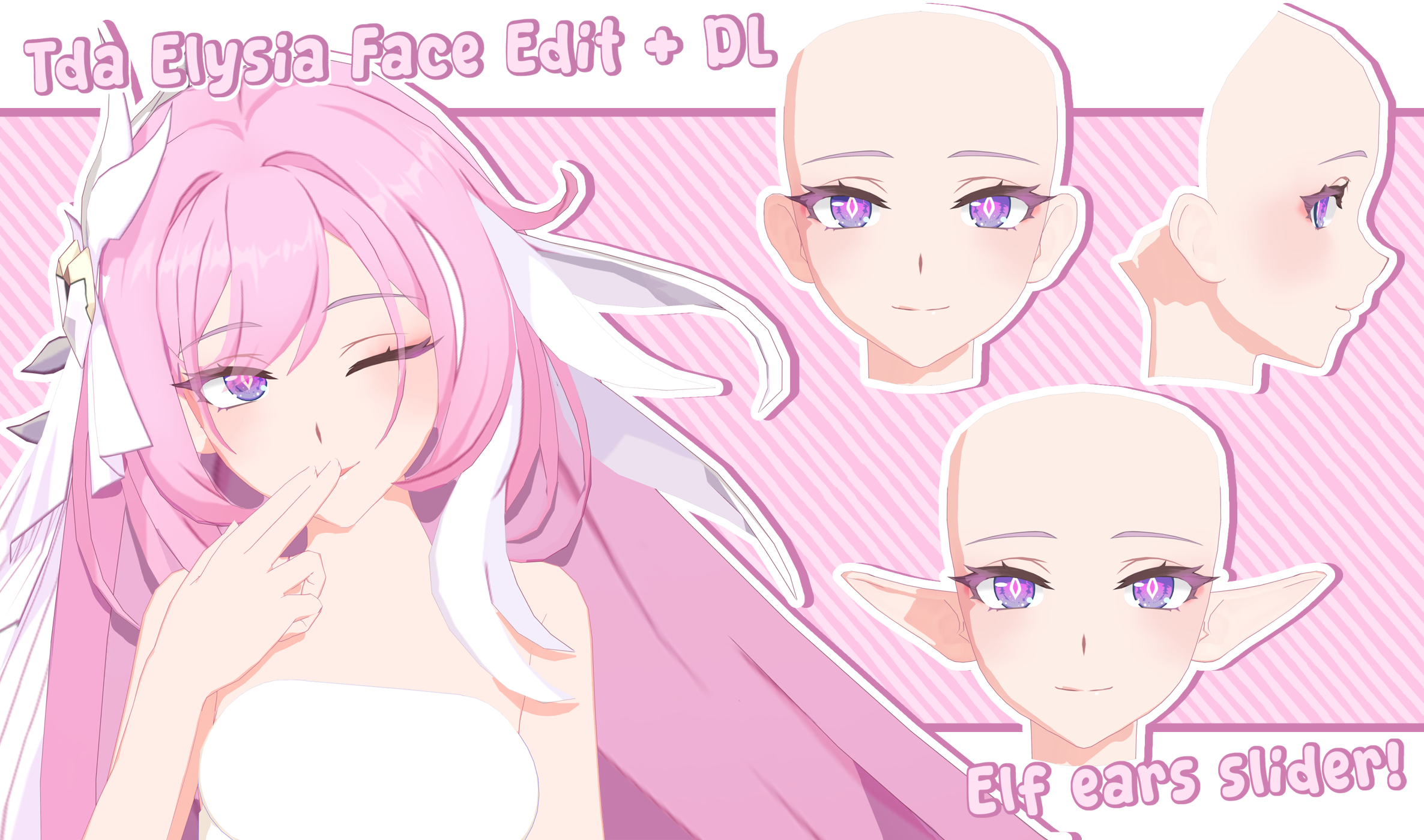 [+DL] Tda Elysia Face Edit || MMD by echolunari on DeviantArt