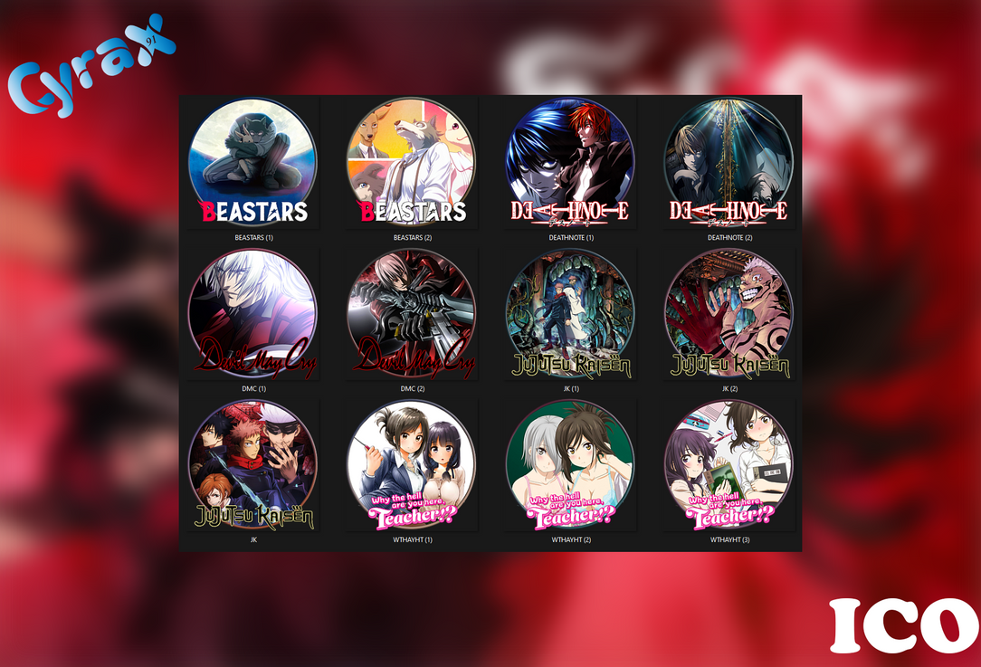 ANIME ICOs by Cyrax91 on DeviantArt