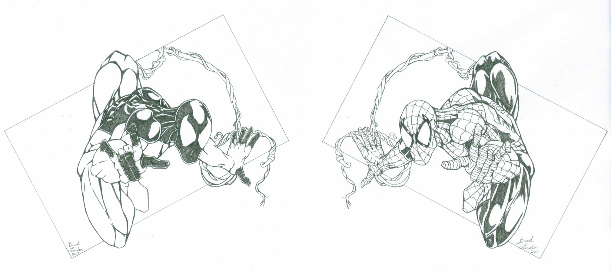 Spiderman/Scarlet Spider by ChargedGraphite