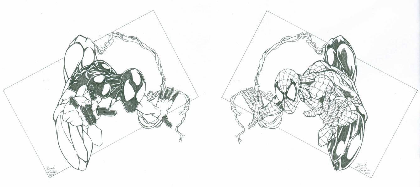 Spiderman/Scarlet Spider by ChargedGraphite