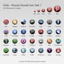 Free Round Dots Social Icons