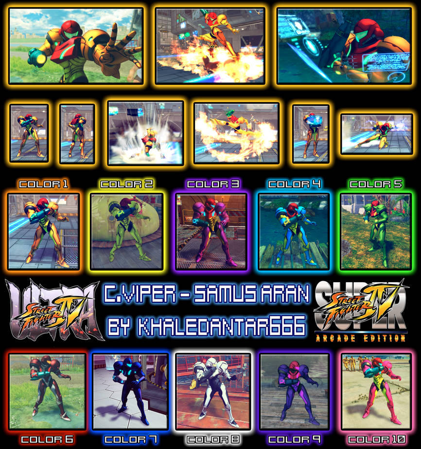 USF4 Samus Aran By Khaledantar666 (re-uploaded) by MANNY452 on DeviantArt