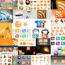 over 800 free rss icon for web
