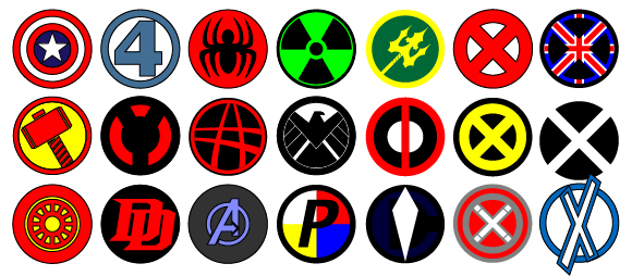 Vector Marvel logos