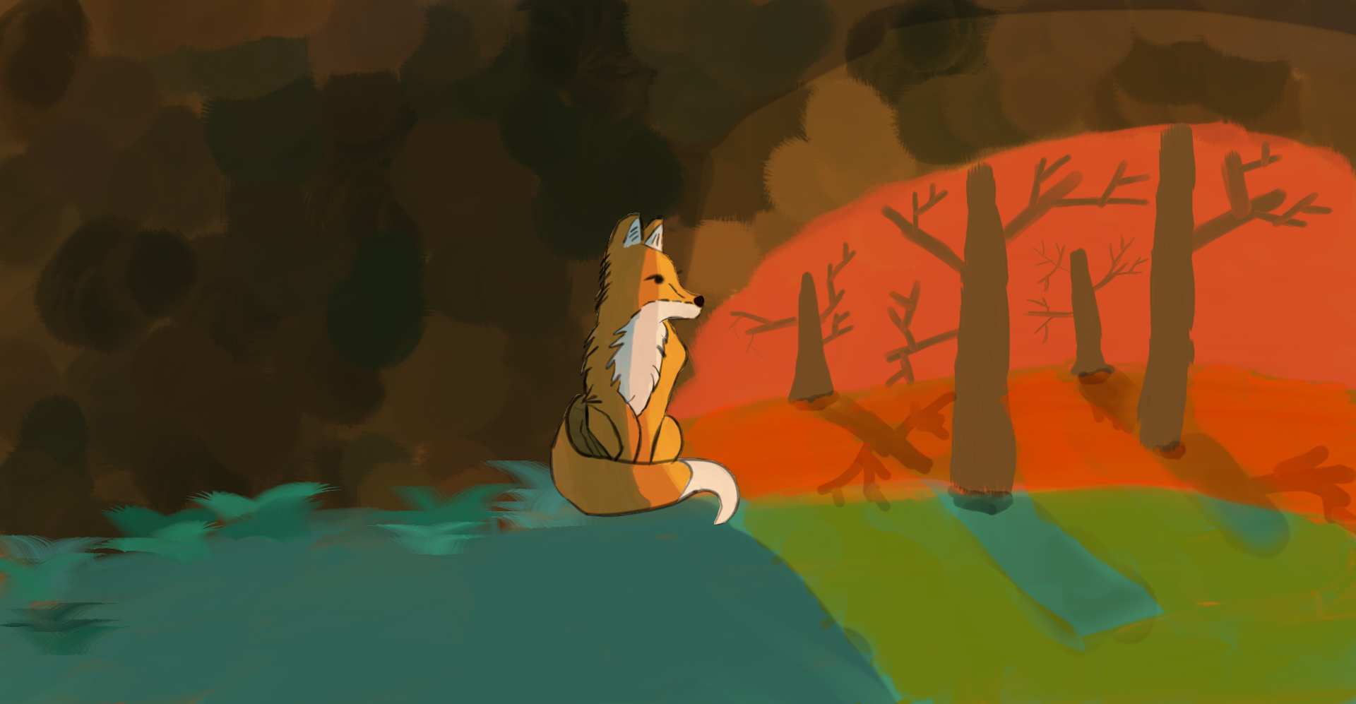 Fox Looking Outside of Cave by tacosroar on DeviantArt