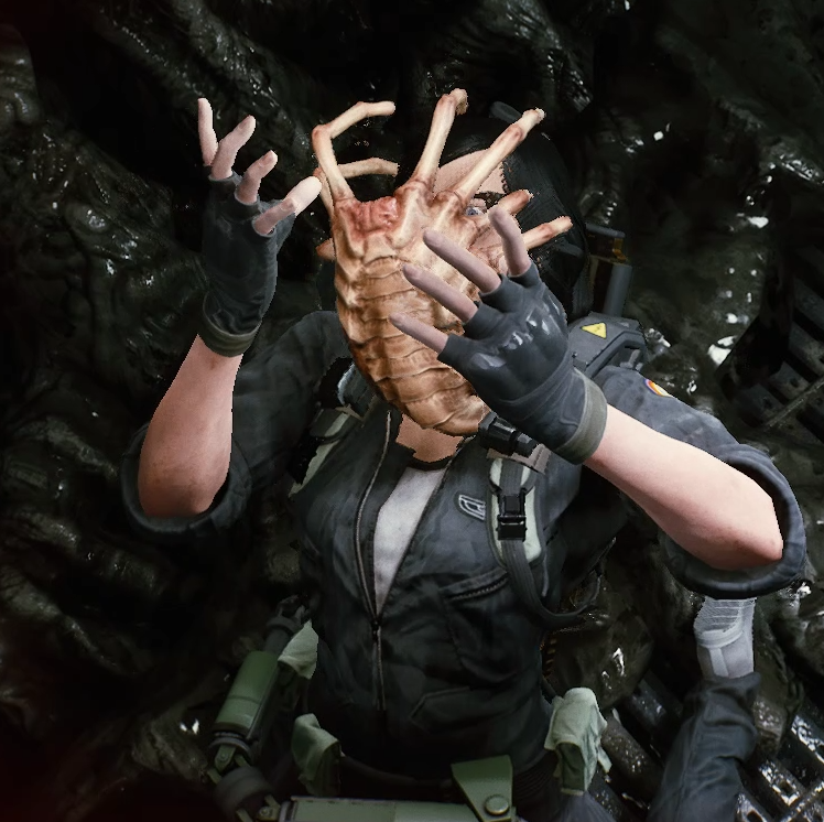 Facehugger Impregnation In Game by MarieFacehuggerLover on DeviantArt