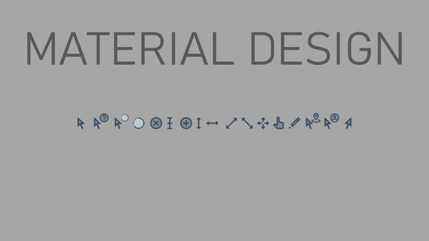 Material Design Cursors (For light theme)