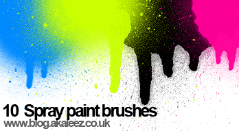 spray paint set brushes