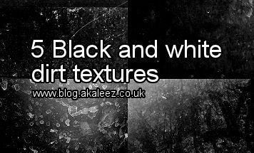 Black and white dirt textures