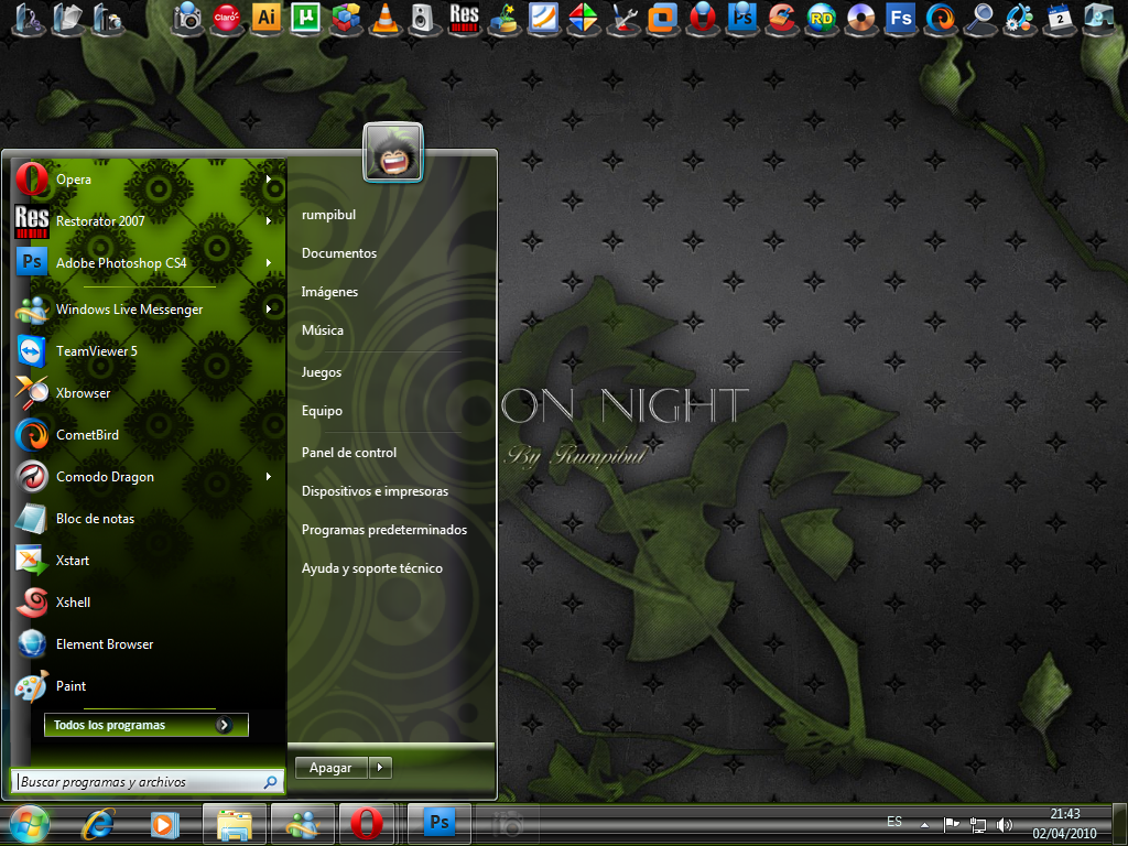 Poison Night Windows 7 VS by rumpibul