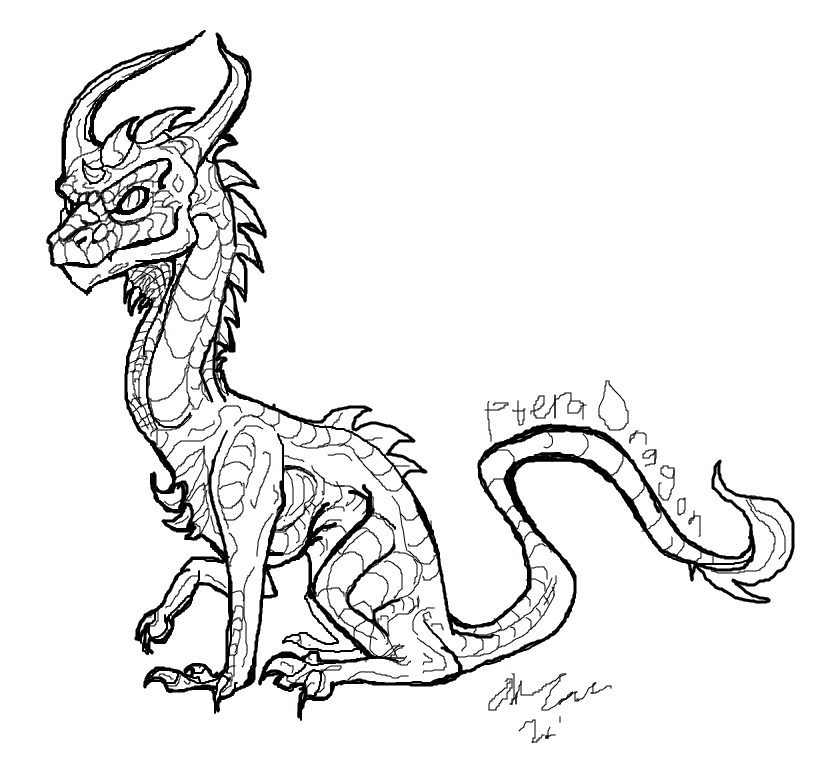 Muro Dragon Free lineart