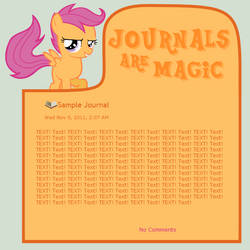 Journals Are Magic - Scootaloo