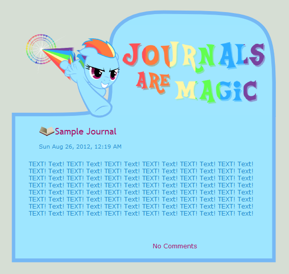 Journals Are Magic - Rainbow Dash