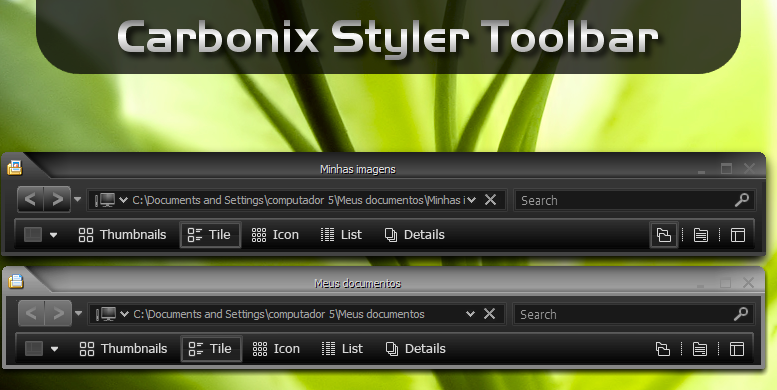 CarboniX Styler Toolbar