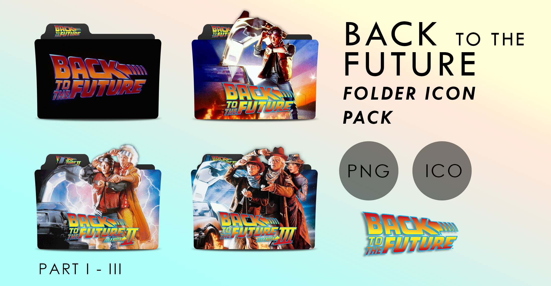 Back To The Future Folder Icon Pack By Purejoyandhappiness On Deviantart