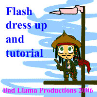 Flash game-tut: dressup pirate
