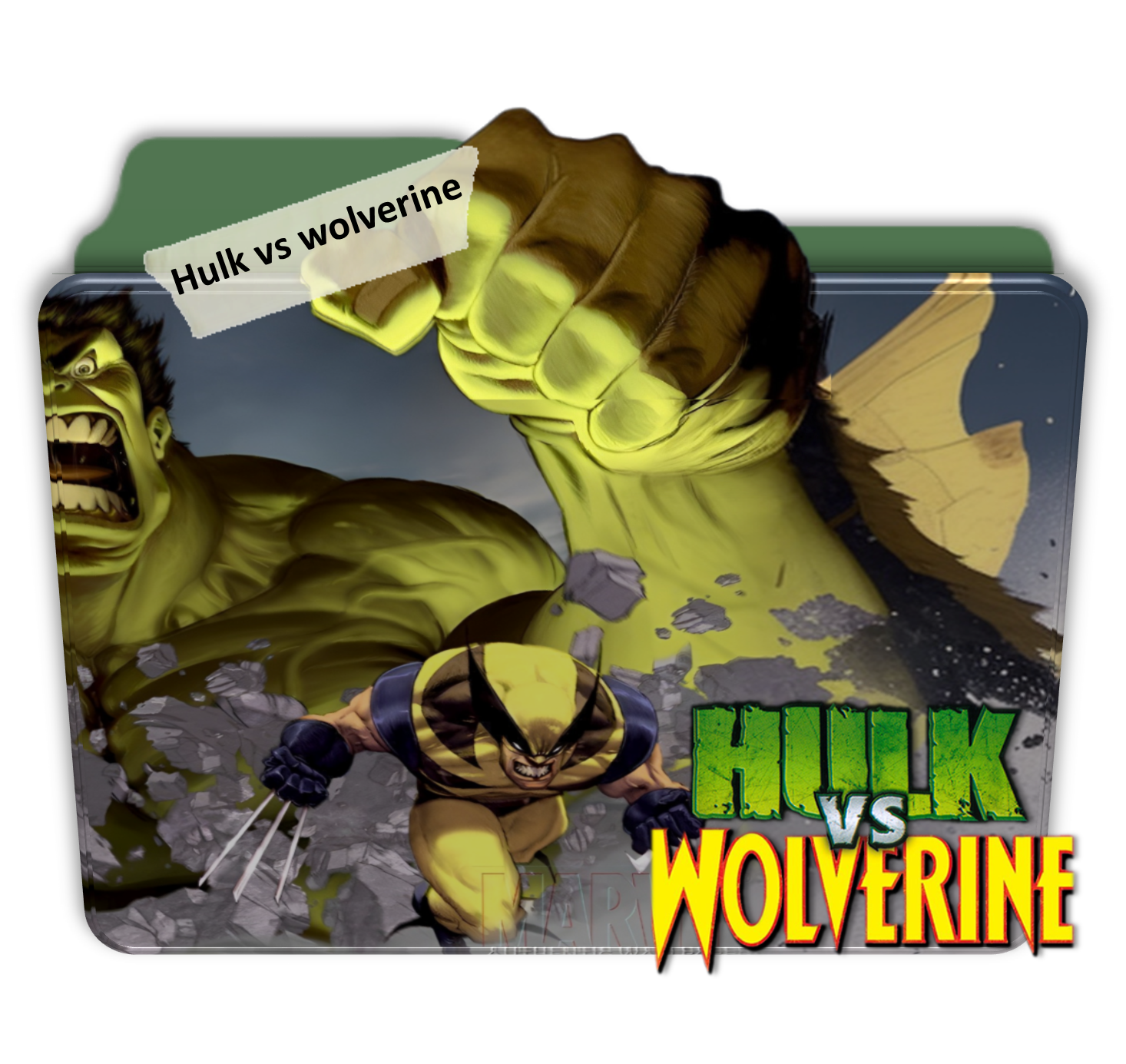 Hulk vs wolverine icon folder by Alke1992 on DeviantArt