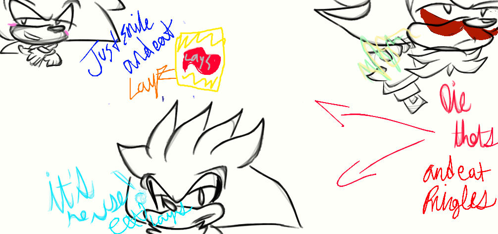 random doodles of lays vs pringles by SonicKaylyn on DeviantArt