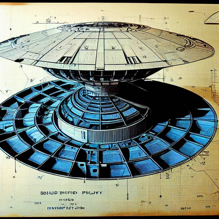 Cutaway Blueprint of a Flying Disc by Mettalynk on DeviantArt