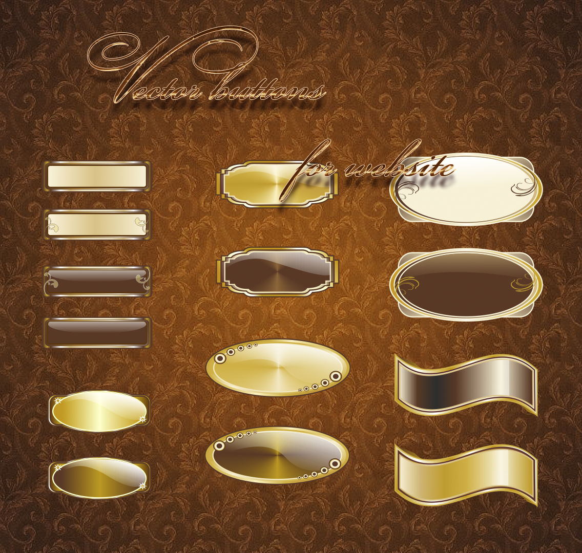 Buttons for website by Korolevatumana on DeviantArt