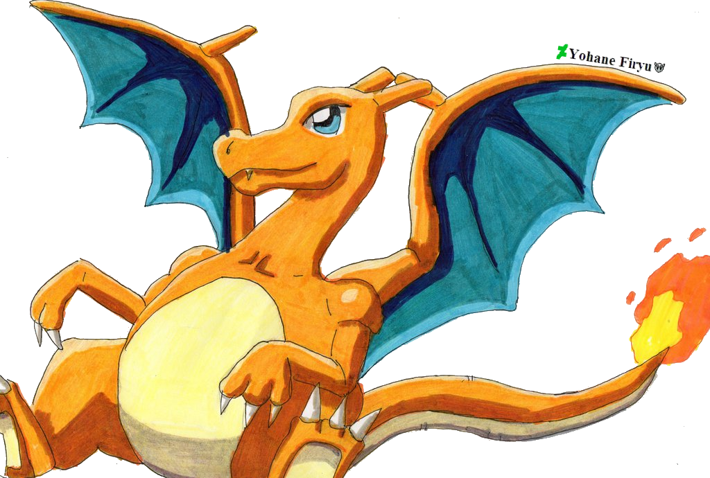 Cute Charizard Sitting