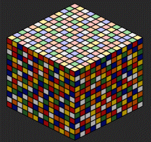 Rubik cube - Fun with light