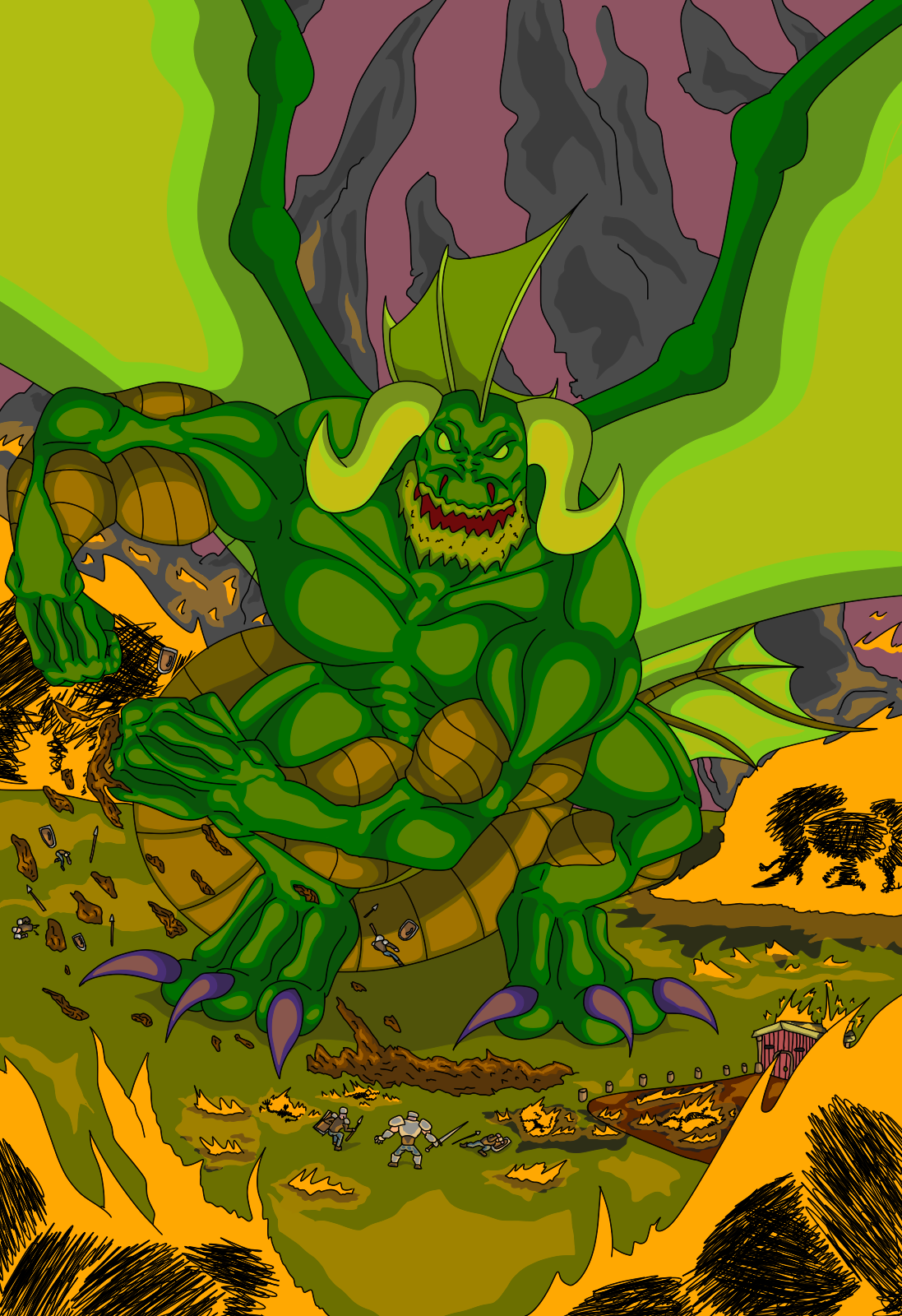 The mighty dragon by Unukhay on DeviantArt