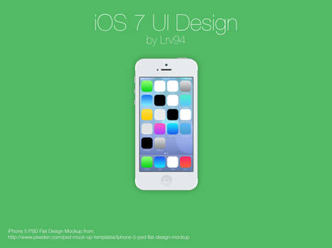 iOS 7 UI Design PSD