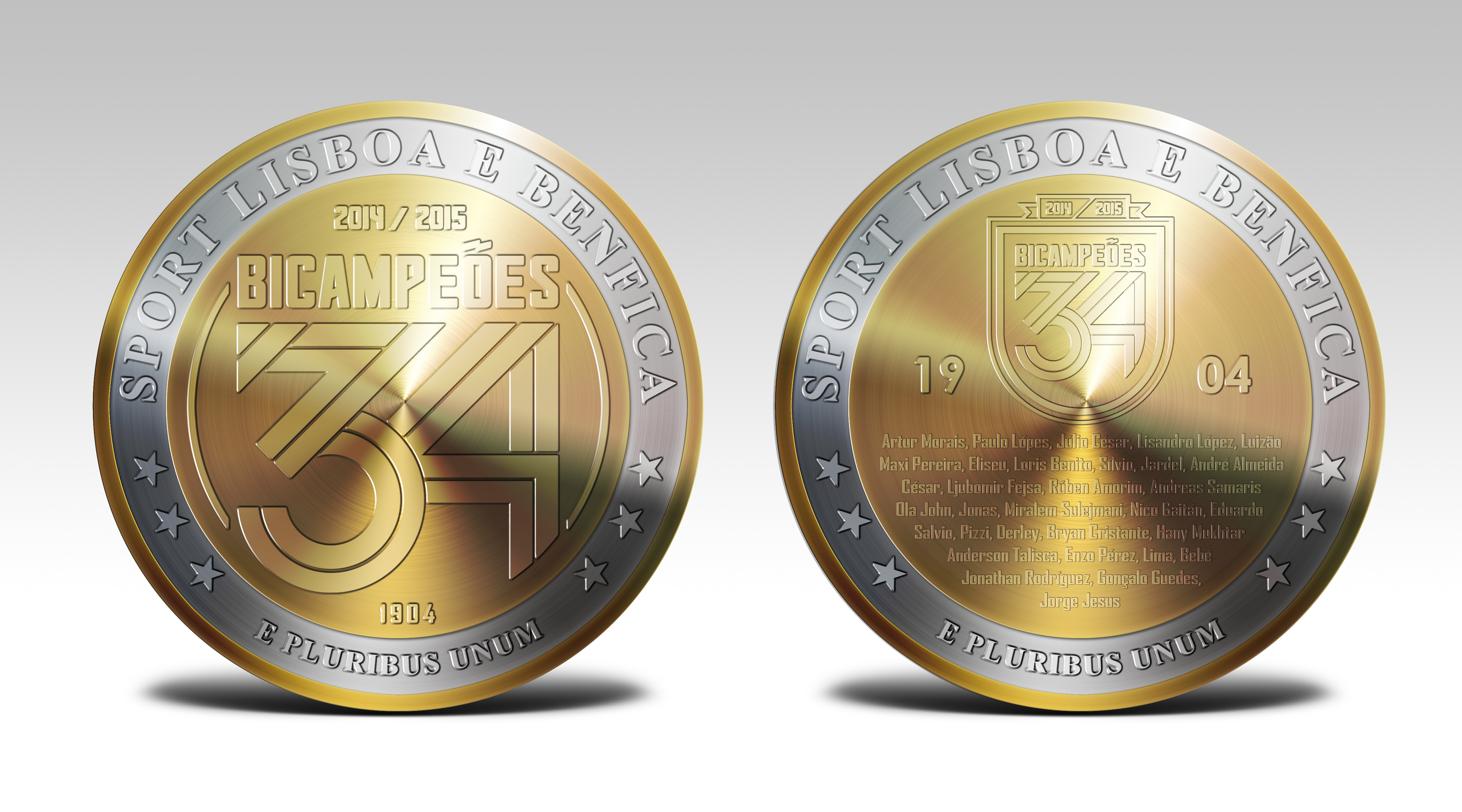 Benfica 34th Championship Coin