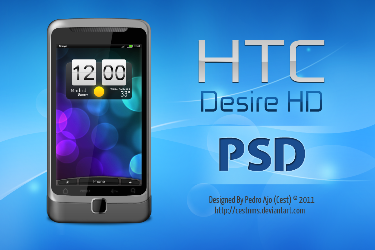 HTC Desire HD PSD