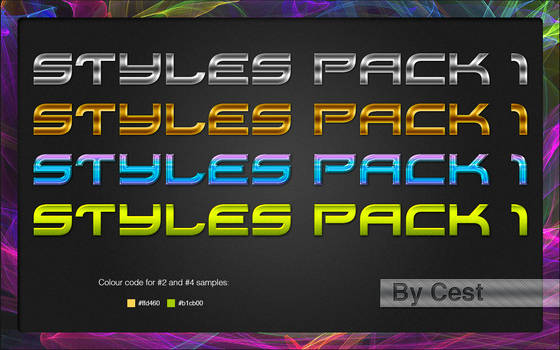 Photoshop Styles Pack 1 By Cest