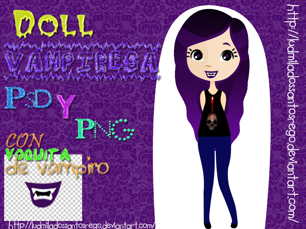 Doll Vampiresa PSD y PNG