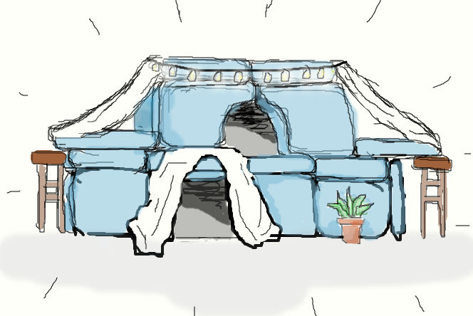 If Annabeth Chase made a pillow fort by bookartXD on DeviantArt