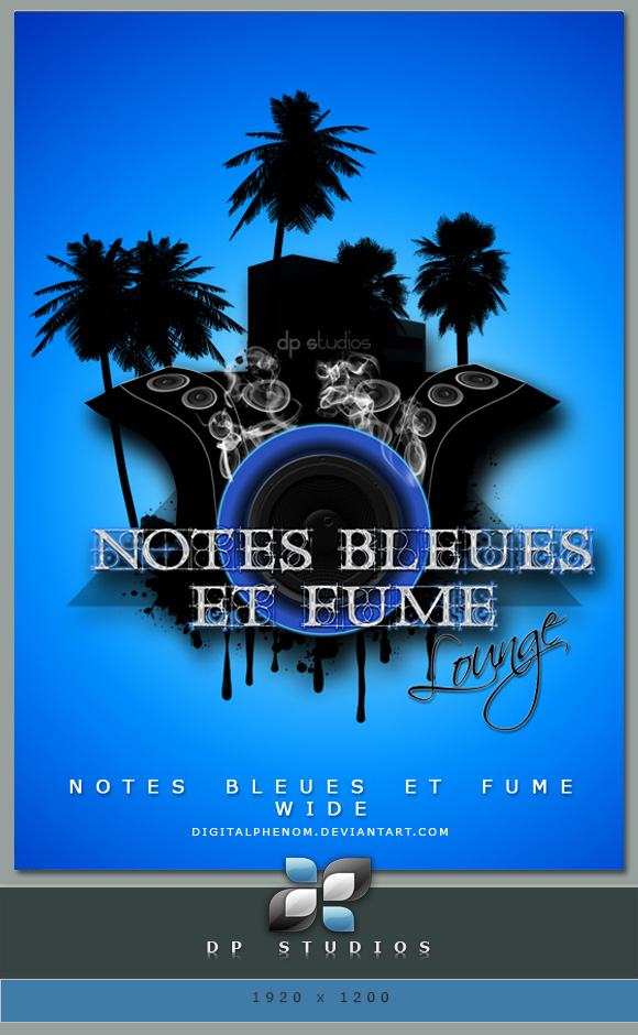 NOTES BLEUES ET FUME HDTV WIDE