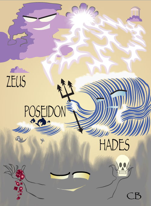 Gods Galore 1- Zeus, Poseidon, and Hades