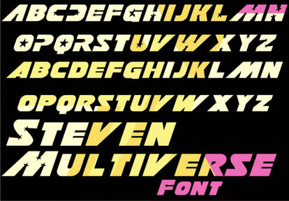 Steven Multiverse Font!