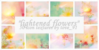 50 light flowers icon textures