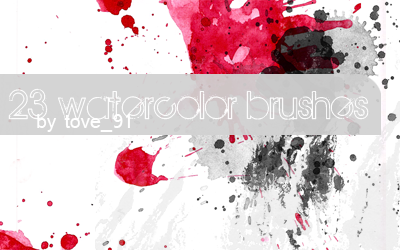 23 painted photoshop brushes