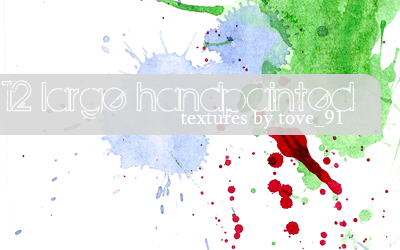 12 large handpainted textures