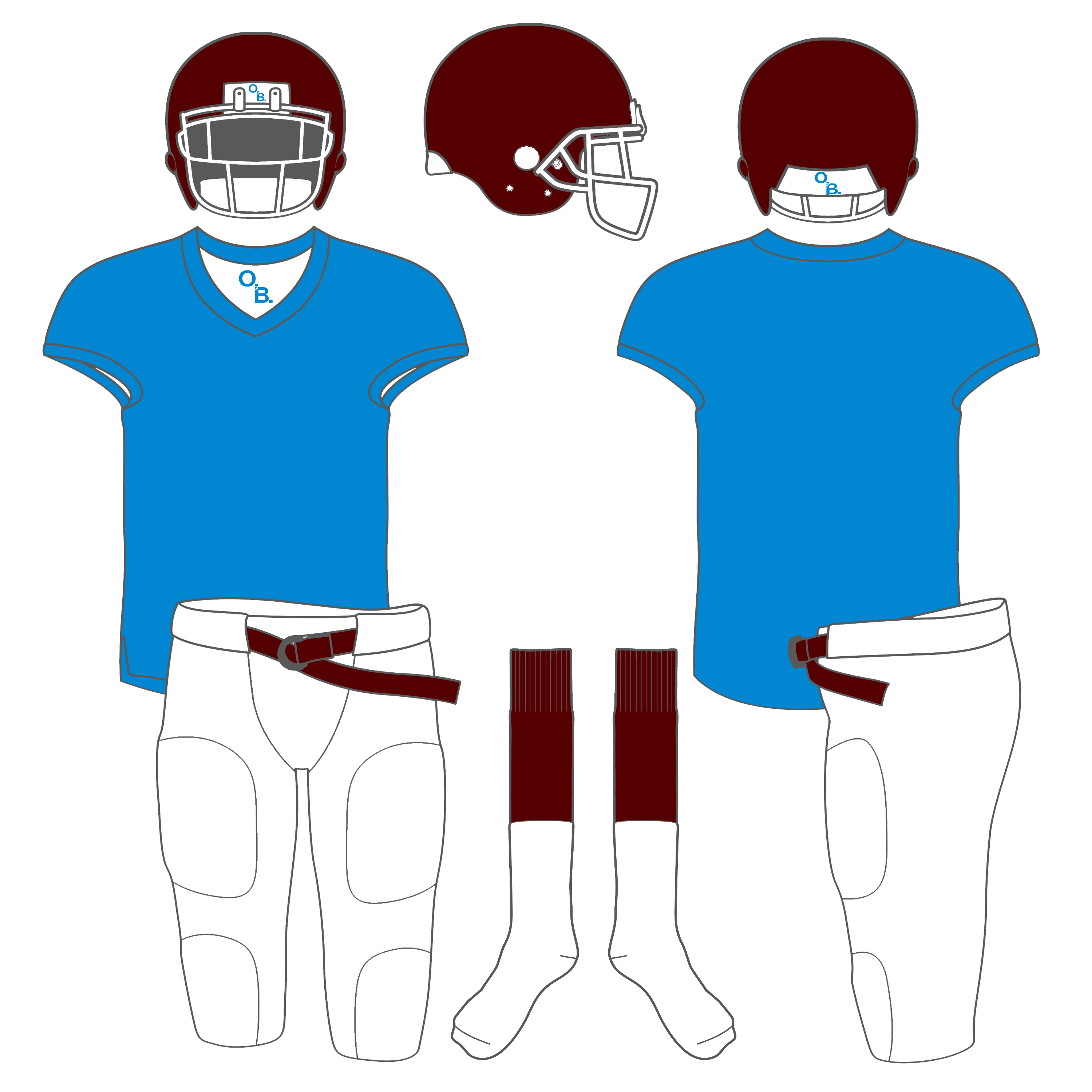 TouchDown Football Uniform Template – Sports Templates