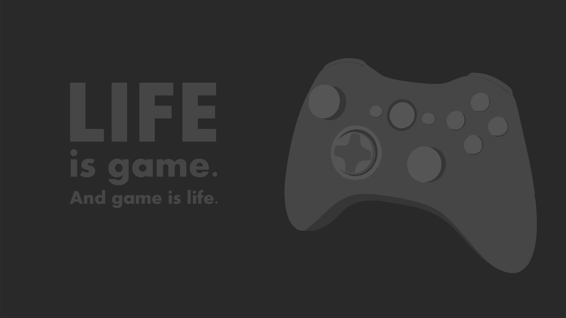 Life is game wallpaper