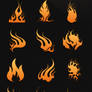 Abstract Flames - Brush Set