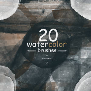[20 Free] Watercolor Brushes - By Vector Media, de VectorMediaGR