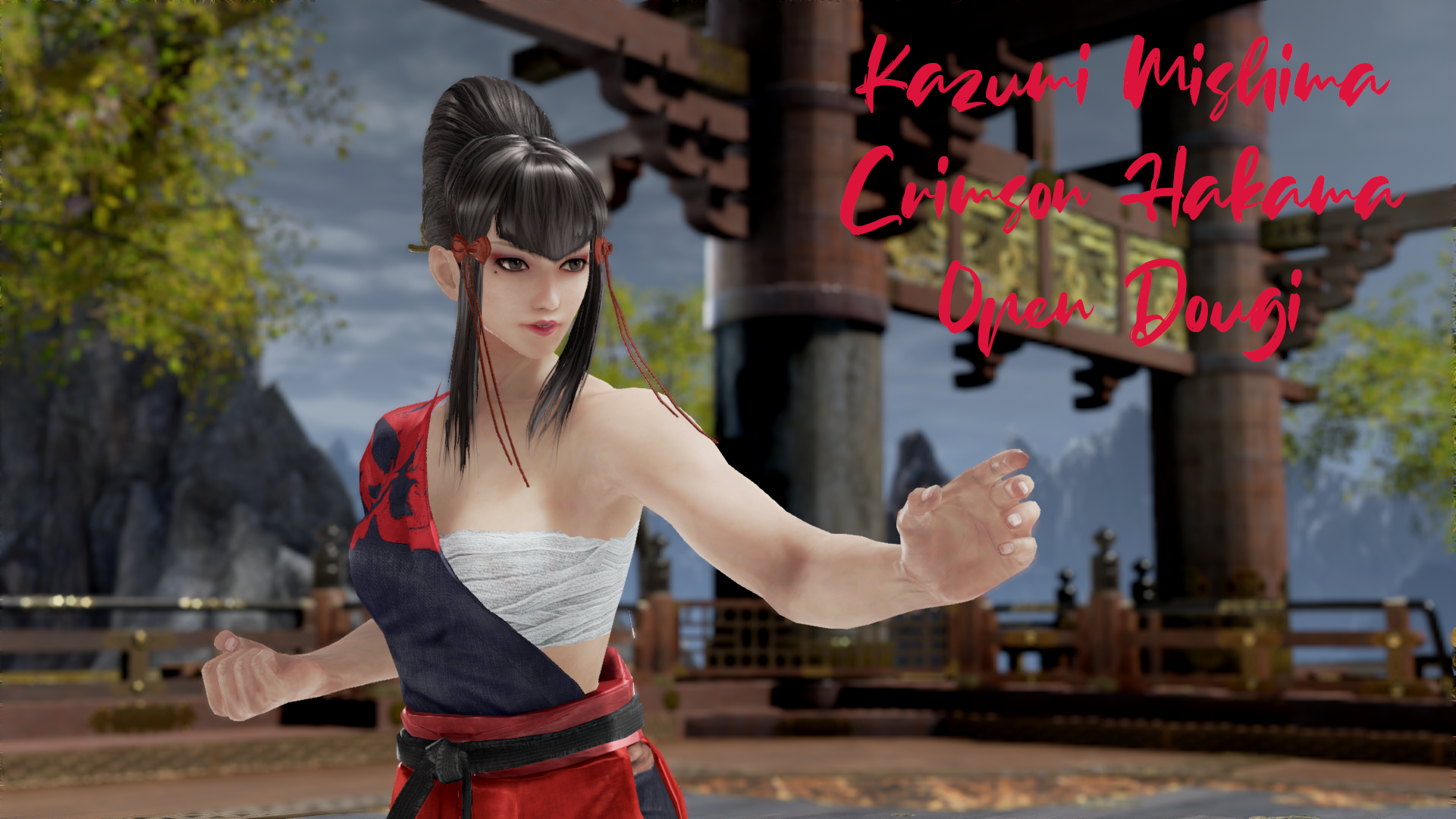 Kazumi Mishima - Crimson Hakama - Open Dougi by zurazumi on