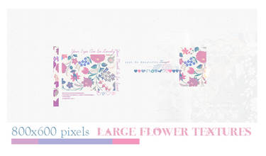 Large flower textures